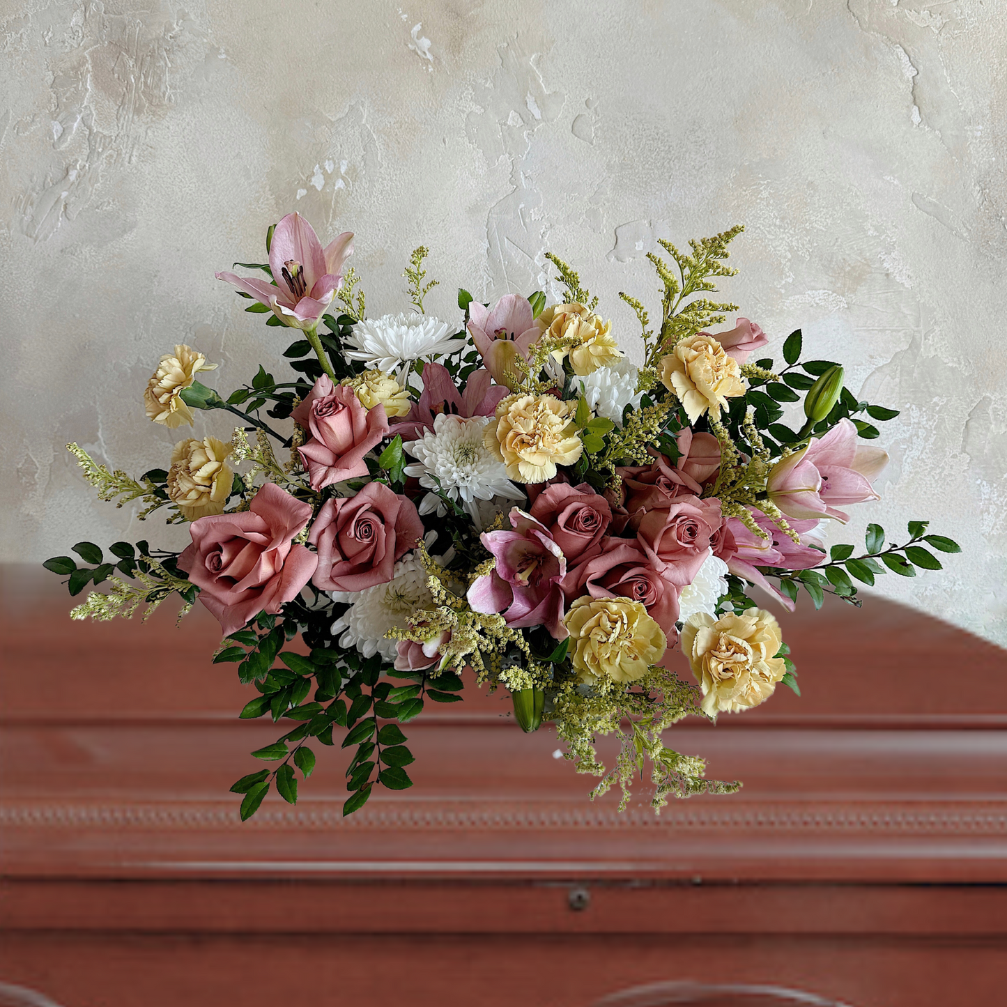 casket floral spray