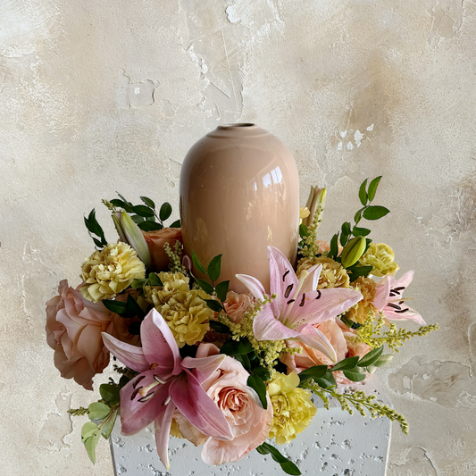 tabletop floral wreath